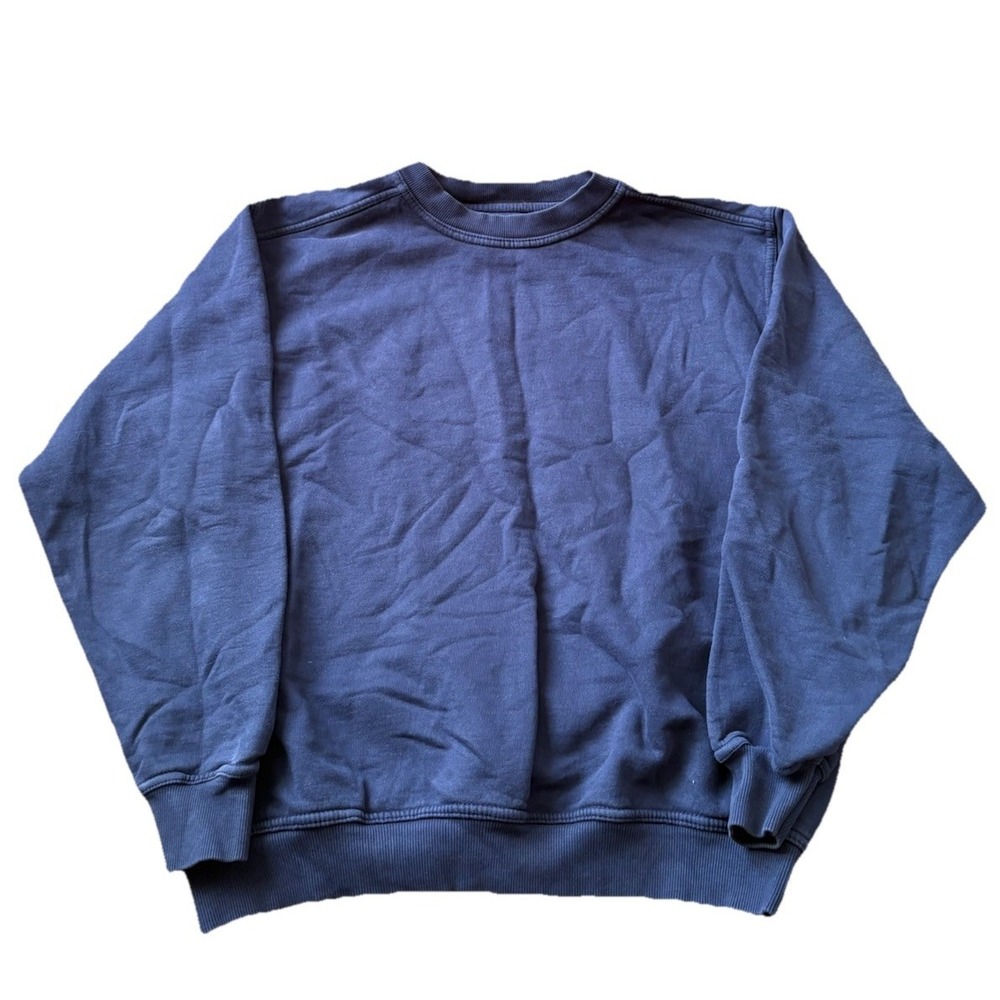 Pluma By Russell Athletic Sweatshirt Mens‎ Large Blue Fleece Crewneck Pullover
